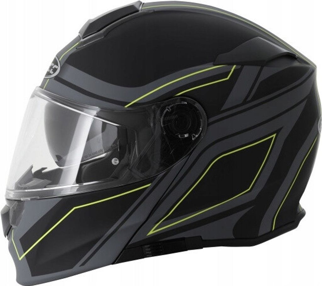 Rocc 831 Dekor Klapphelm Farbe: Schwarz/Gelb, Grösse: M