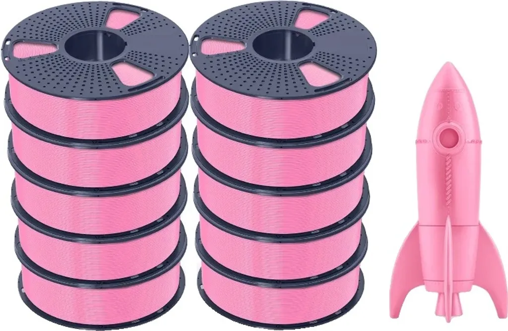 Filament imprimante 3D Rose HS-PLA 1.75mm pour impressions rapides et nettes