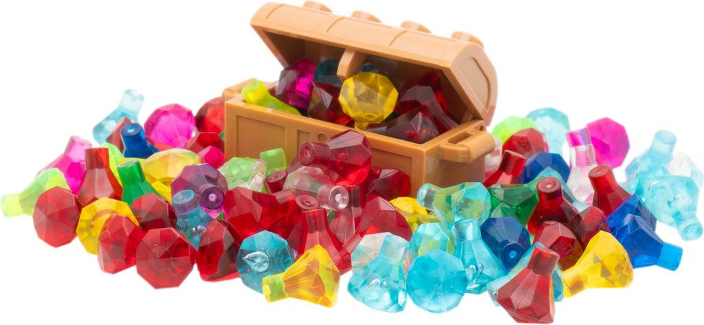 LEGO® Gems Diamentowa biżuteria + brązowa skrzynia skarbów Zdjęcie produktu 