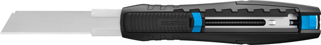 MARTOR Coltello di sicurezza con rientro lama e blocco, SECUBASE 383, cutter professionale, lama lunga, per destrorsi e mancini, produzione, GS
