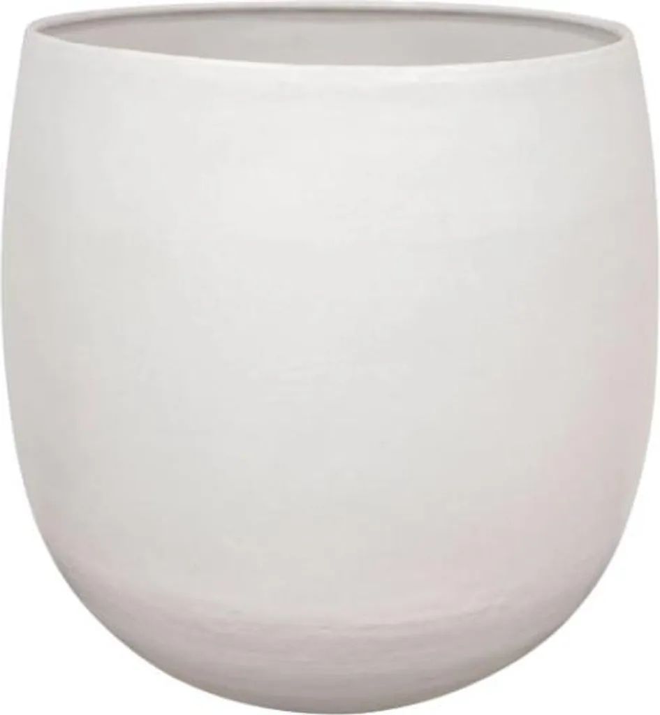 Pot de fleurs Stijn Blanc Ø35xH34cm - Bac à plantes moderne extérieur