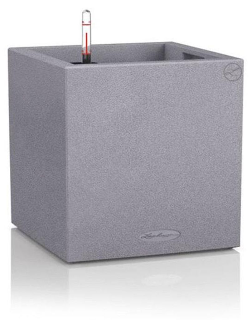 LECHUZA-Pflanzgefäß CANTO Stone 30 Low Steingrau | Produktbild 