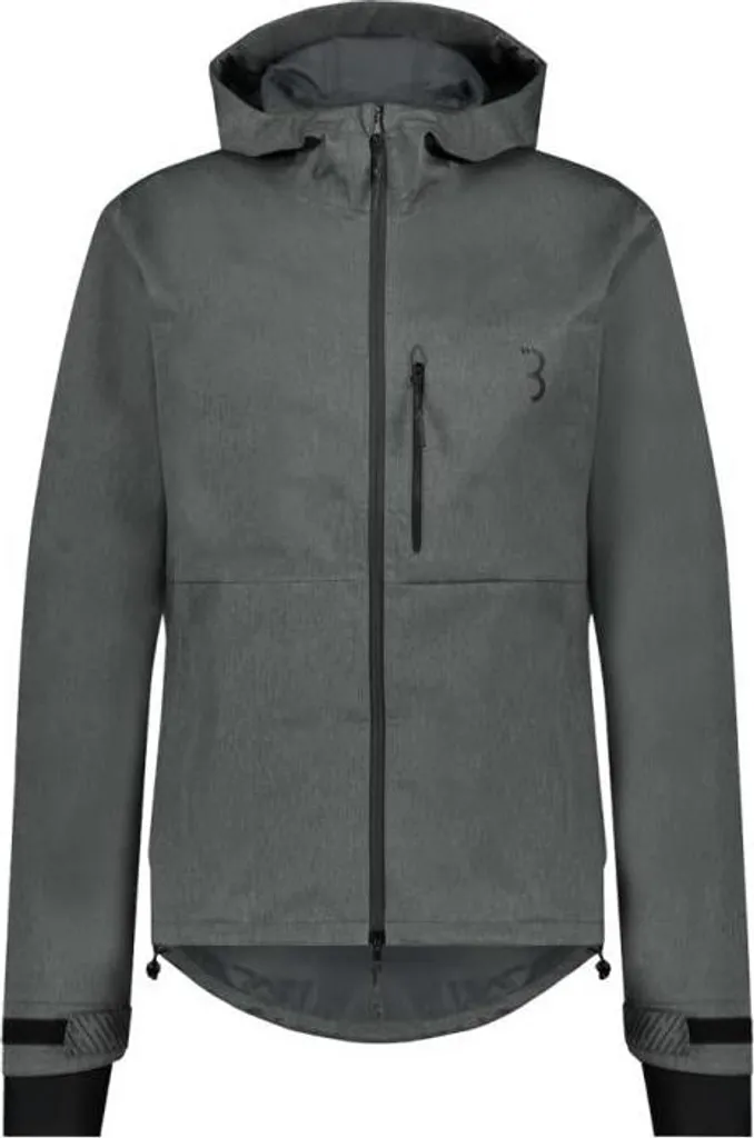 Veste de cyclisme imperméable BBB Rainshield Explorer grise taille XL