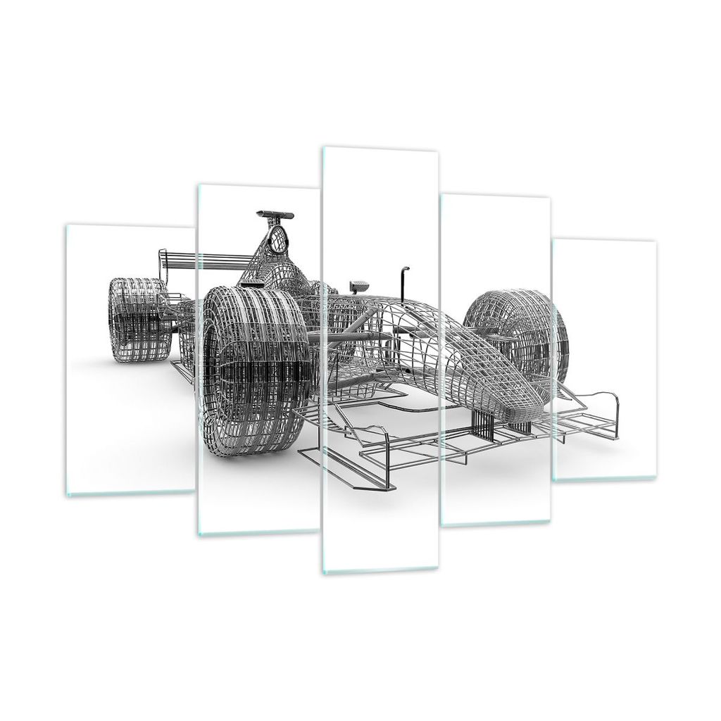 Bilder auf glas - Grafik Sport Auto Design - 150x100cm - Glasbilder - Wandbilder - Kunstdruck - zum Aufhängen bereit - Wanddekoration aus Glas - G...