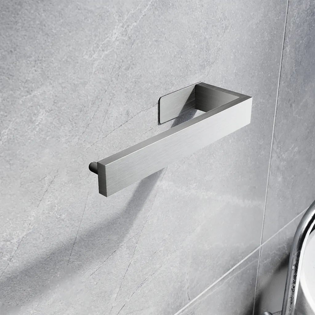 SONNI Portasalviette 21,5 cm Acciaio Inox Argento - Senza Foratura