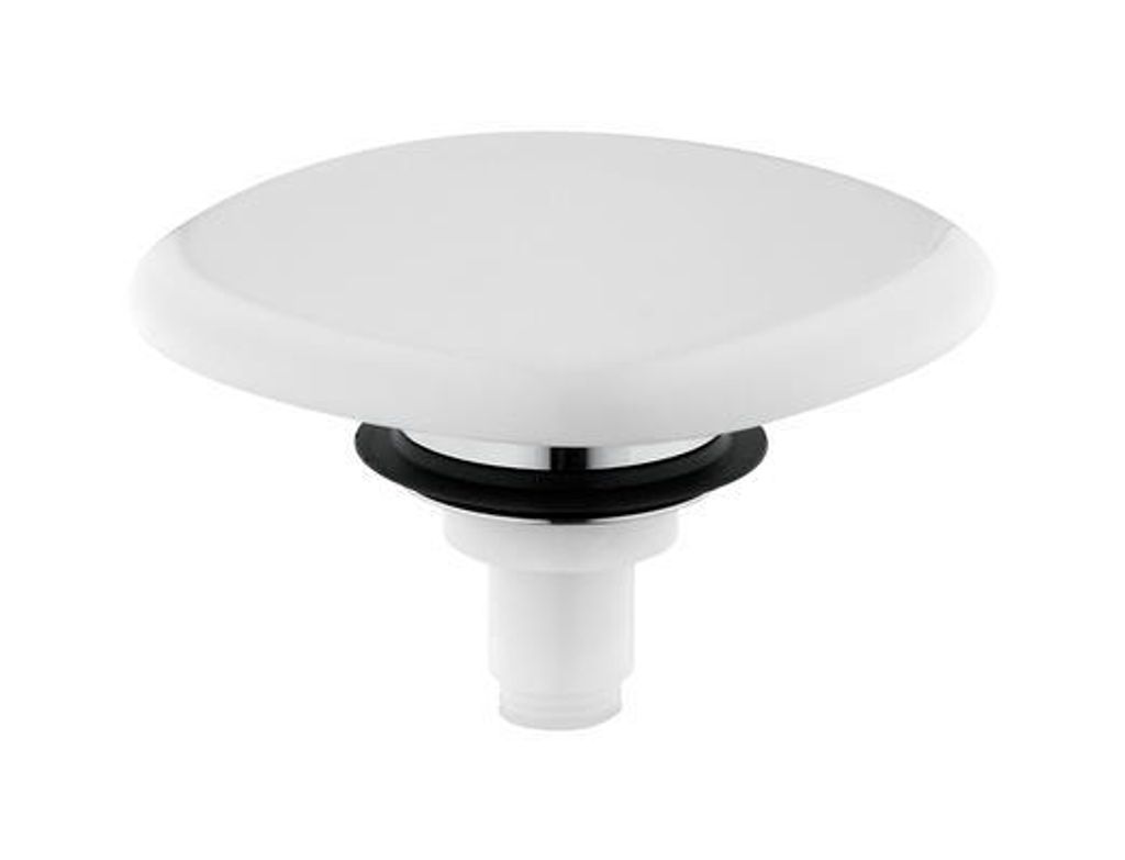 VIGOUR Ablaufventil universal Push-Open, 1 1/4'' mit keramischer Abdeckplatte white WHITEPUSHO