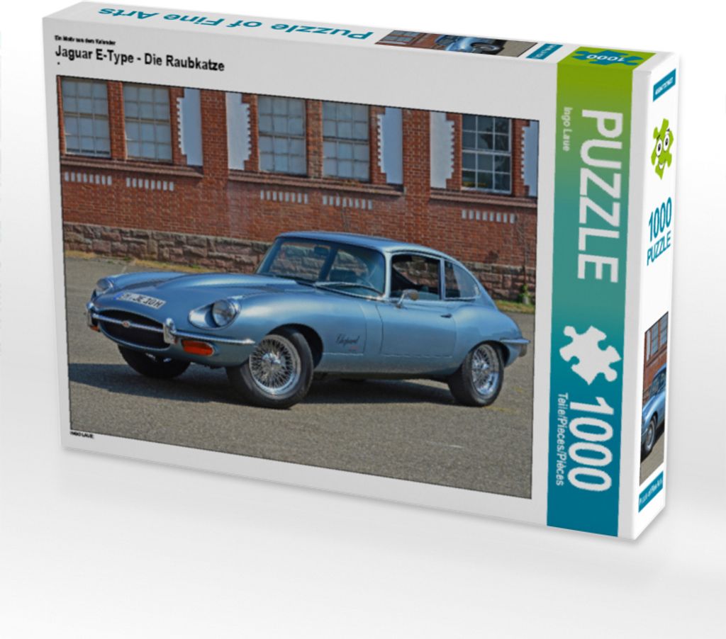 CALVENDO Puzzle Ein Motiv aus dem Kalender Jaguar E-Type - Die Raubkatze | 1000 Teile Lege-Größe 64x48cm Foto-Puzzle für glückliche Stunden