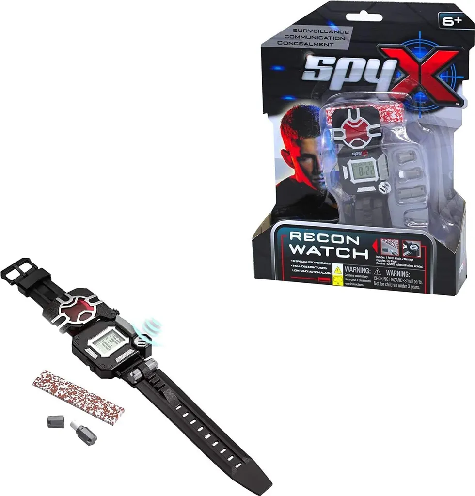 Montre espion enfant SpyX Recon 8 en 1 pour missions et jeux de rôle