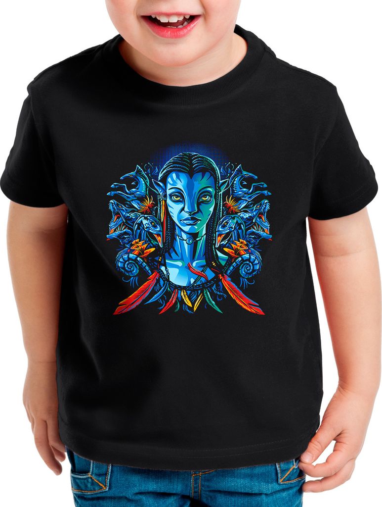 BaumwolleCloud Navi Spirit Kinder T-Shirt navi pandora science fiction