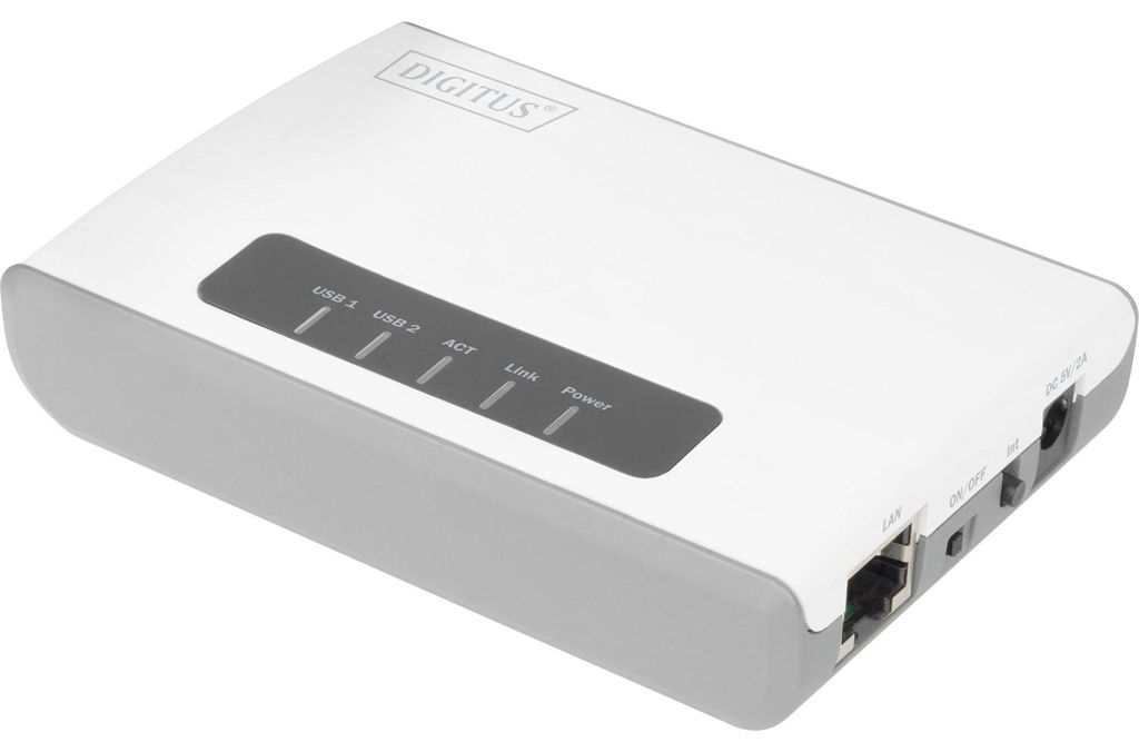 DIGITUS 2-Port USB 2.0 Wireless Multifunction Network Obrázok produktu 