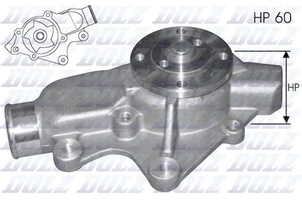 Pompe à eau haute performance DOLZ J202 avec joint pour JEEP CHEROKEE