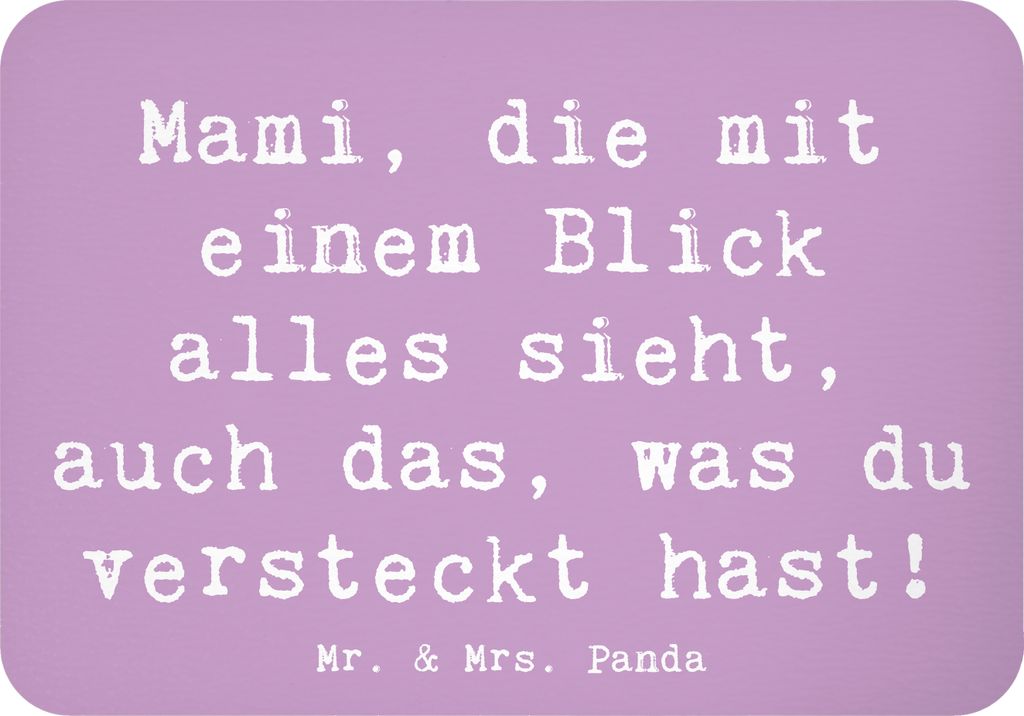 Mr. & Mrs. Panda magnet Spruch Mami Superkraft - Lavendeltraum - Geschenk, Fürsorge, whiteboardmagnet, Familie, haftmagnet, Überwachung, Pinnwand...