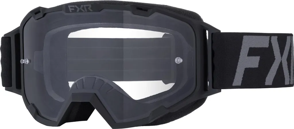 Lunettes FXR Maverick Prime 2025 : finie la buée en motocross noir gris