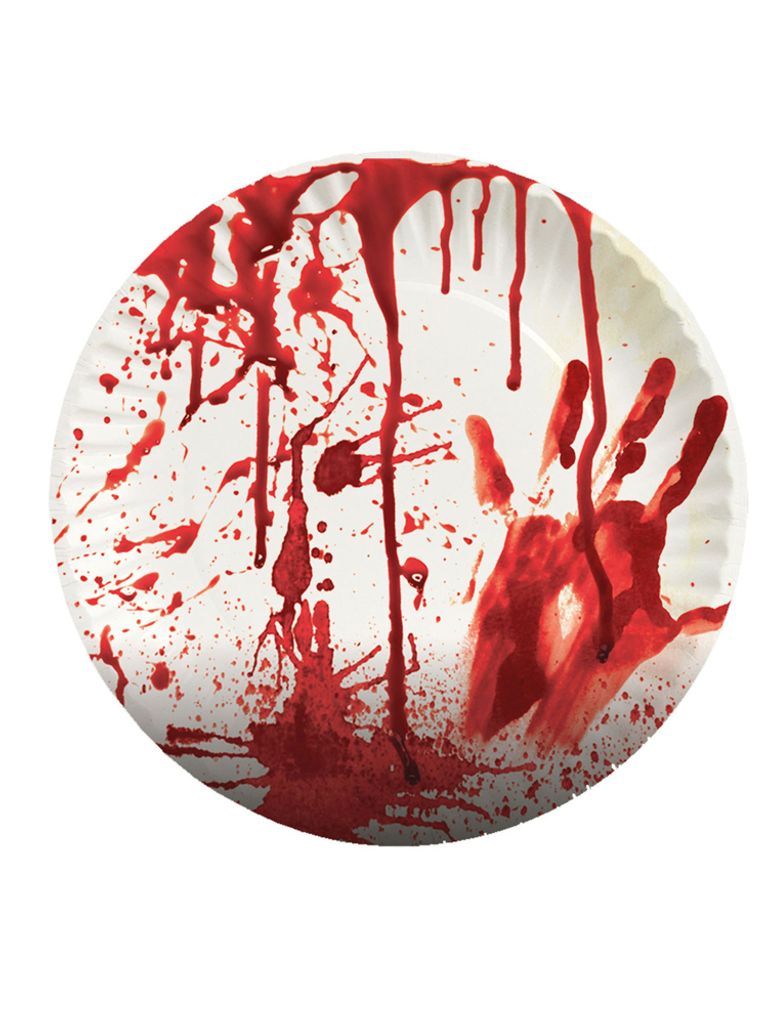 Pappteller "Halloween Blutig" | Ø22,8cm/8Stk. Produktbild 