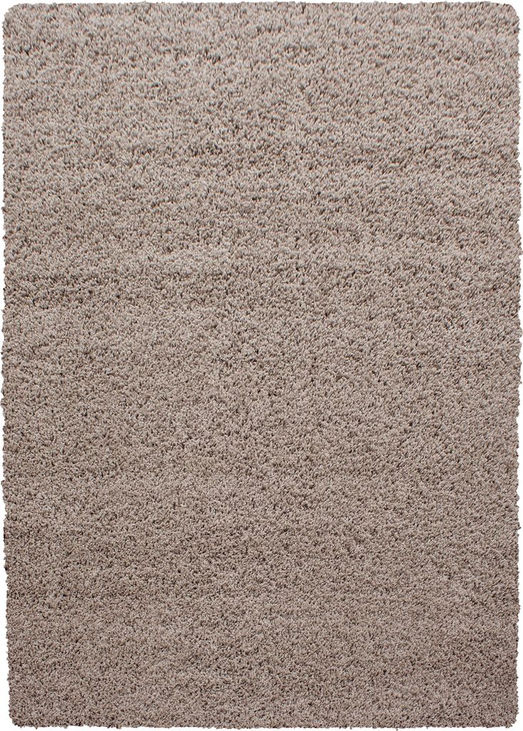 Teppich Wohnzimmer Hochflor Beige 240x340 Rechteck Unicolor Produktbild 