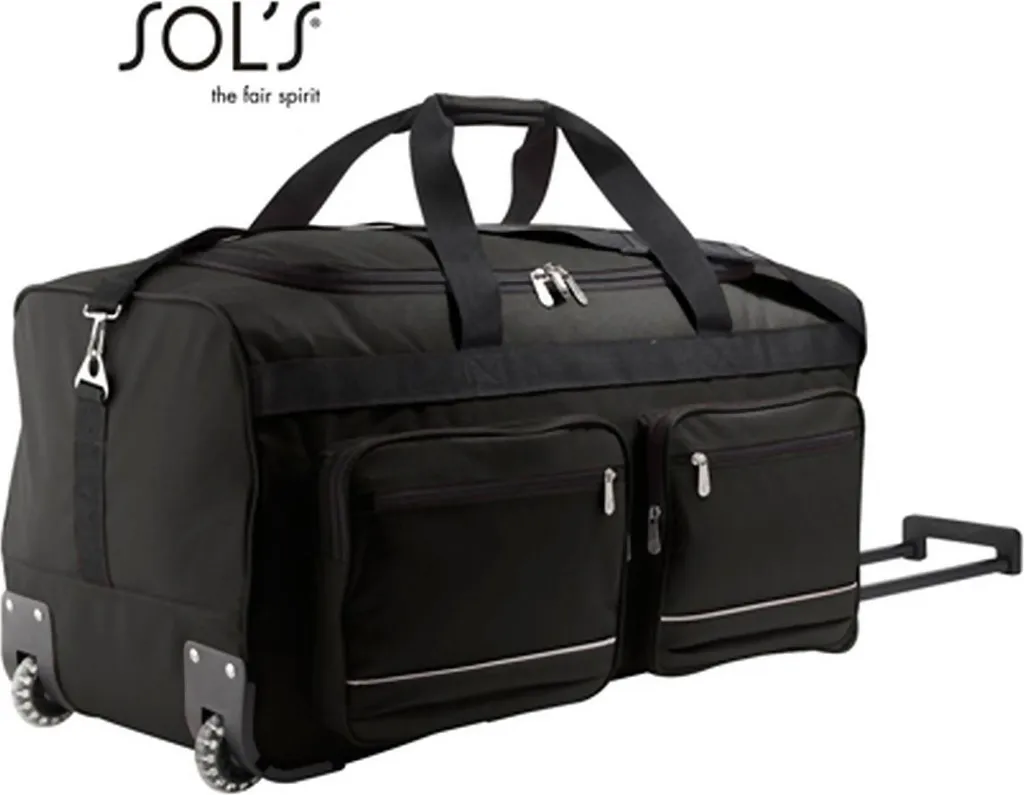 SOLS Voyager 71000 Trolley Nero 75L | Borsone da Viaggio 67x34x33 cm