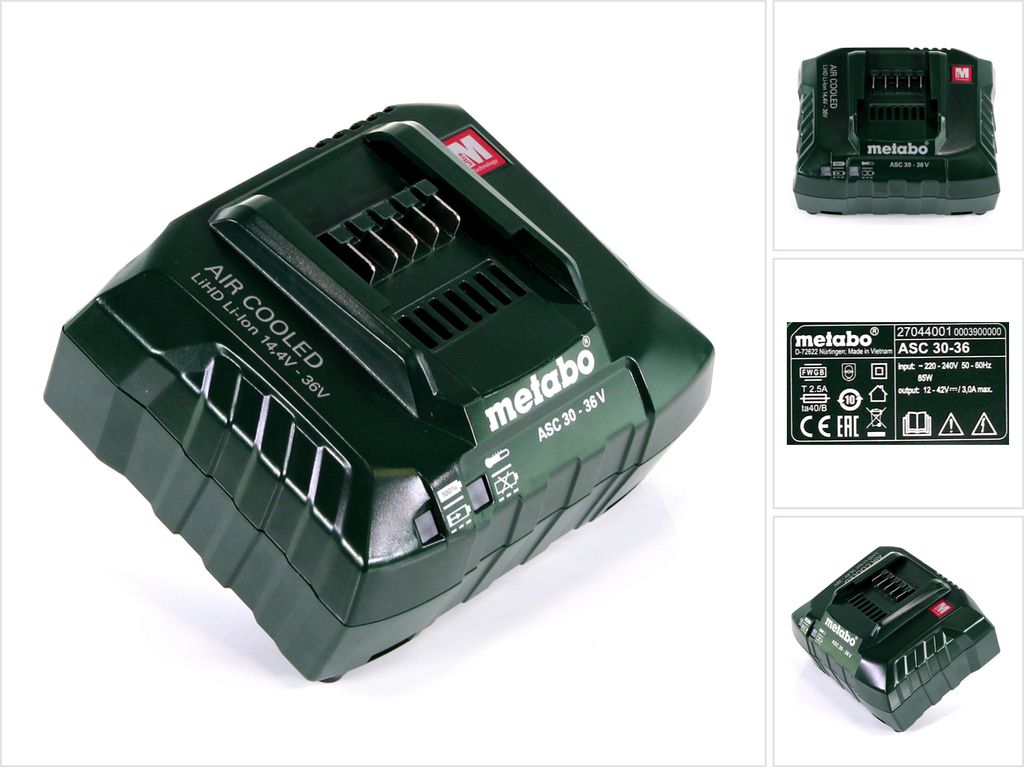 Metabo Ladegerät ASC 30-36 V AIR COOLED 14,4-36V ( Produktbild 