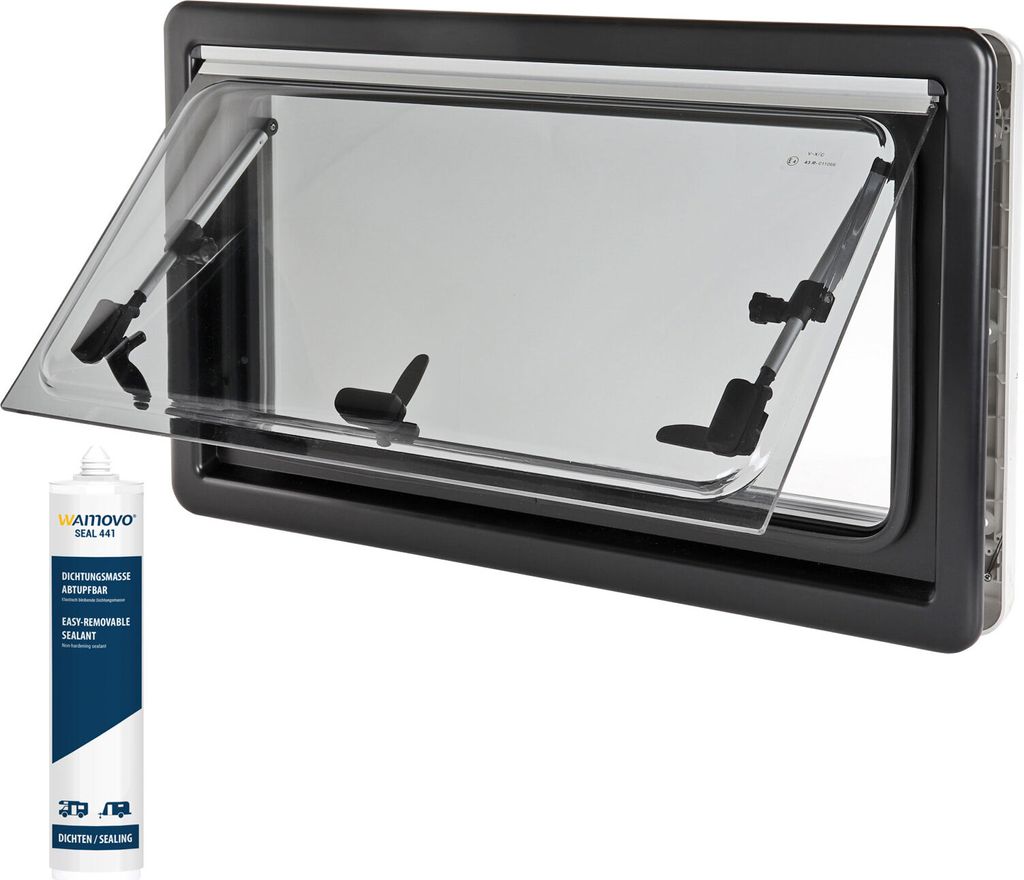 Okno na zawiasach 70x40cm Okno boczne Moskitiera Roleta Zdjęcie produktu