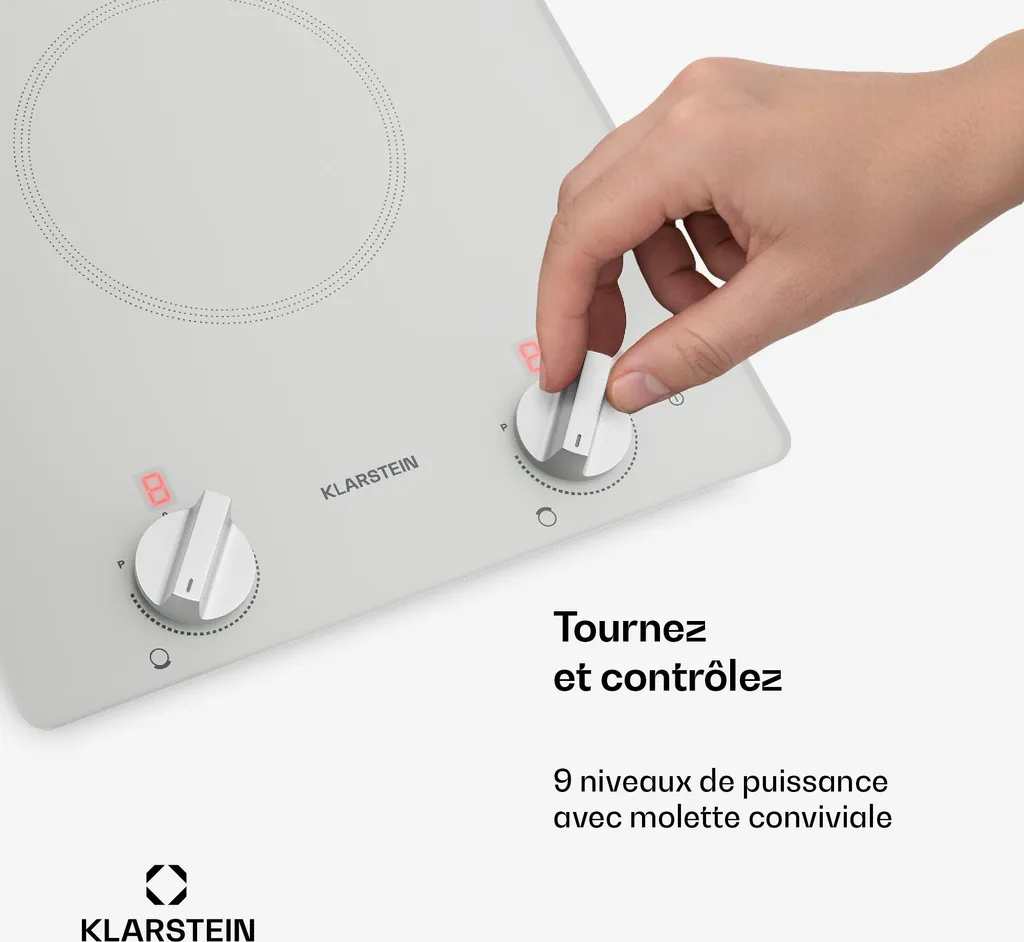 Plaque Induction Compacte 3500W avec Commandes Rotatives Kochheld - 4