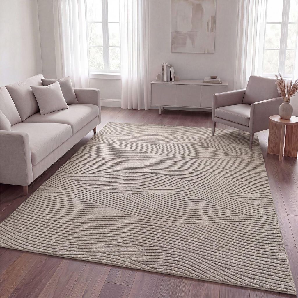 TT Home Wohnzimmer Teppich Schlafzimmer Hochflor Waschbar Produktbild 
