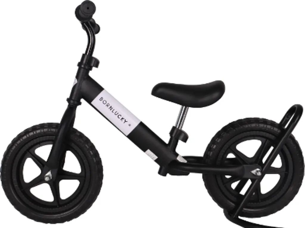 Draisienne enfant Born Lucky Schwarz - Vélo sans pédales 12 pouces noir