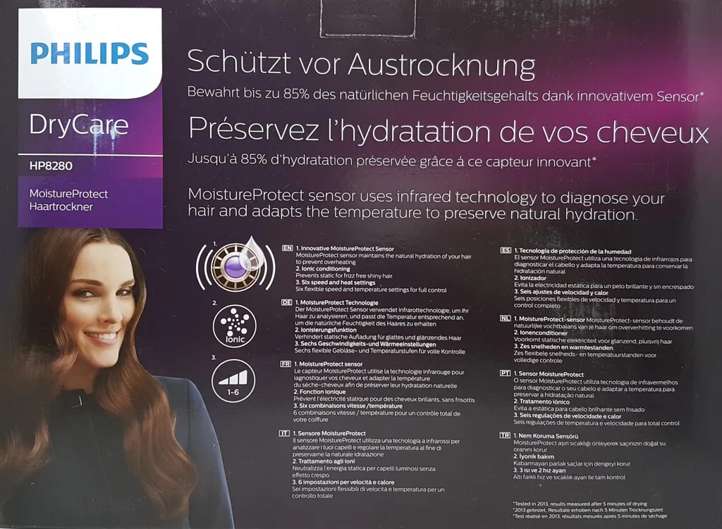 Sèche-Cheveux Philips HP8280/00 Idéal pour Brushing Lisse et Cheveux Hydratés - 12