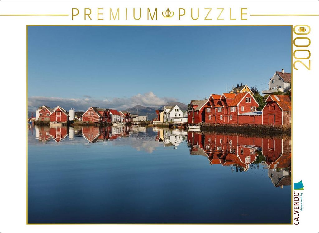 CALVENDO Puzzle Fjord Norwegen 2000 Teile Puzzle quer | 2000 Teile Lege-Größe 90x67cm Foto-Puzzle für glückliche Stunden