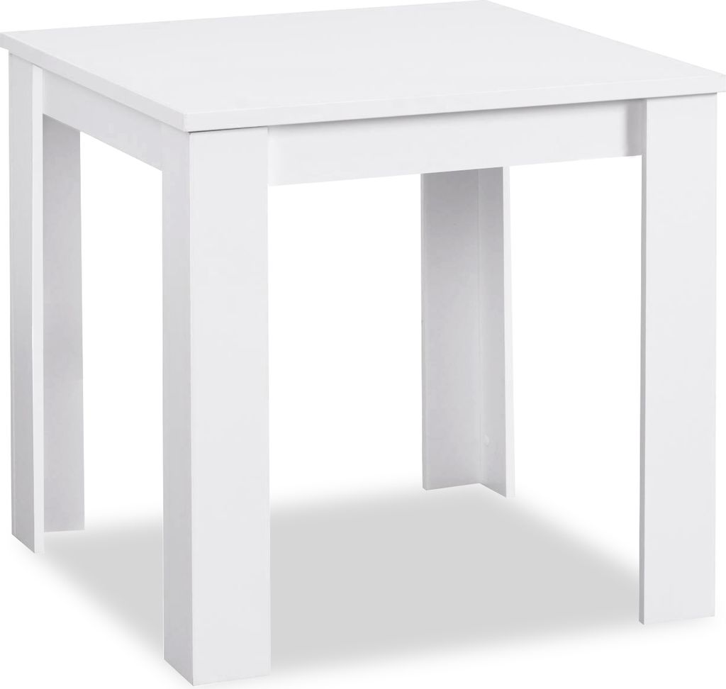 Homestyle4u Essgruppe mit 2 Stühlen 3 tlg Esstisch Set Weiß Produktbild 