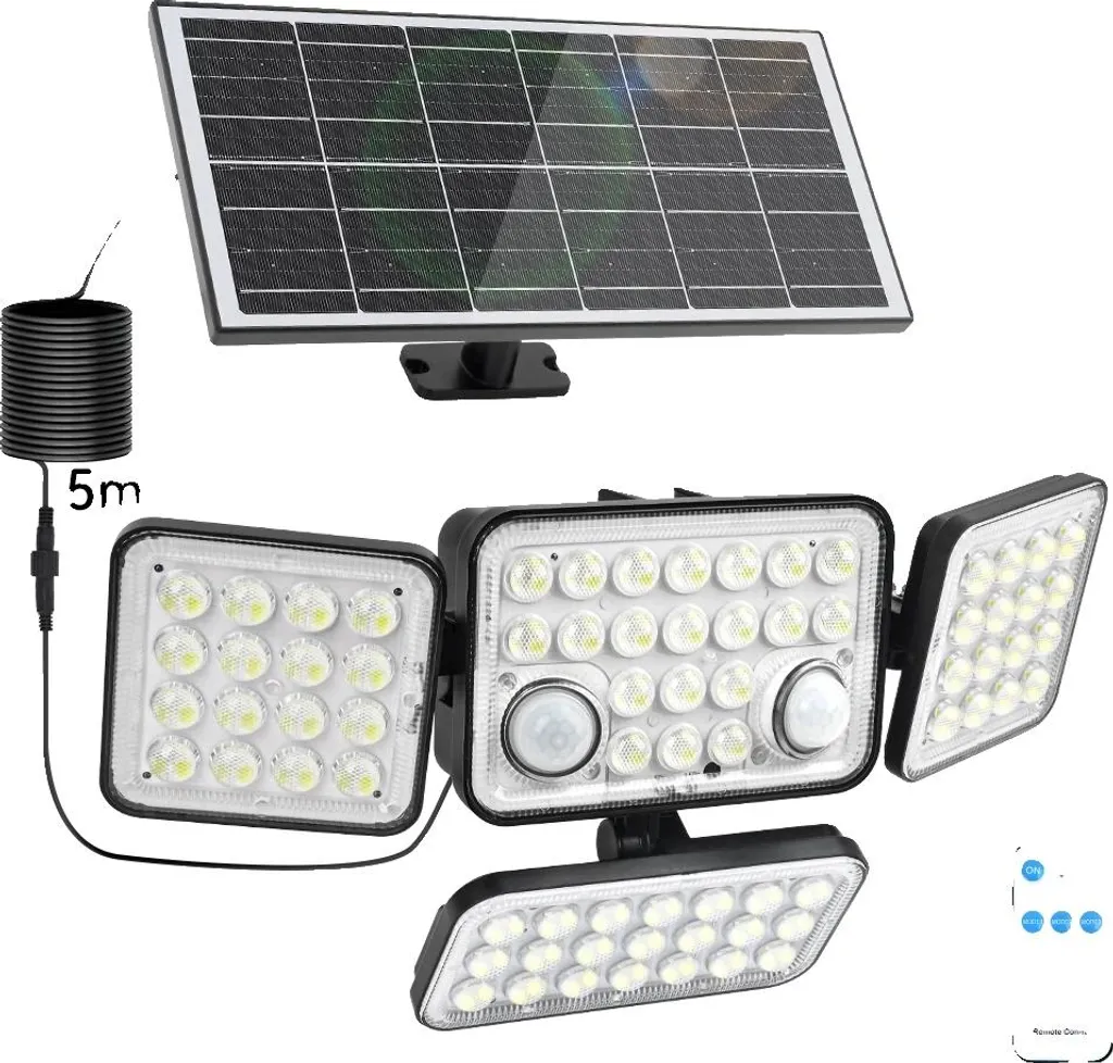 Applique Solaire Murale 292 LED : Fini l'obscurité avec l'Étanchéité IP65 Renforcée
