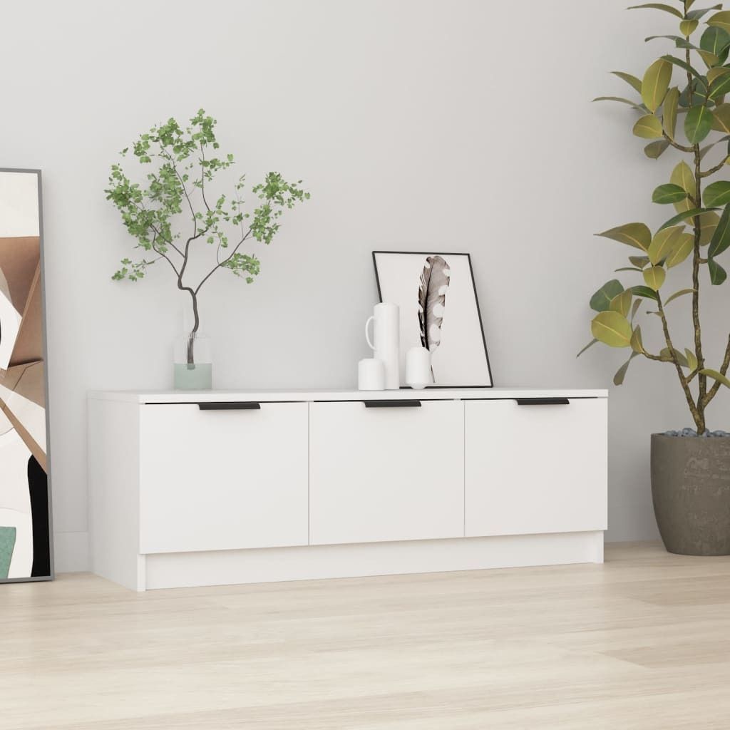 Möbel TV-Schrank Weiß 102x35x36,5 cm Holzwerkstoff - TV-Schränke 811358