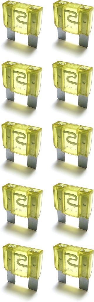 baytronic 10x fusible automobile plat Maxi jaune 20A Image du produit 