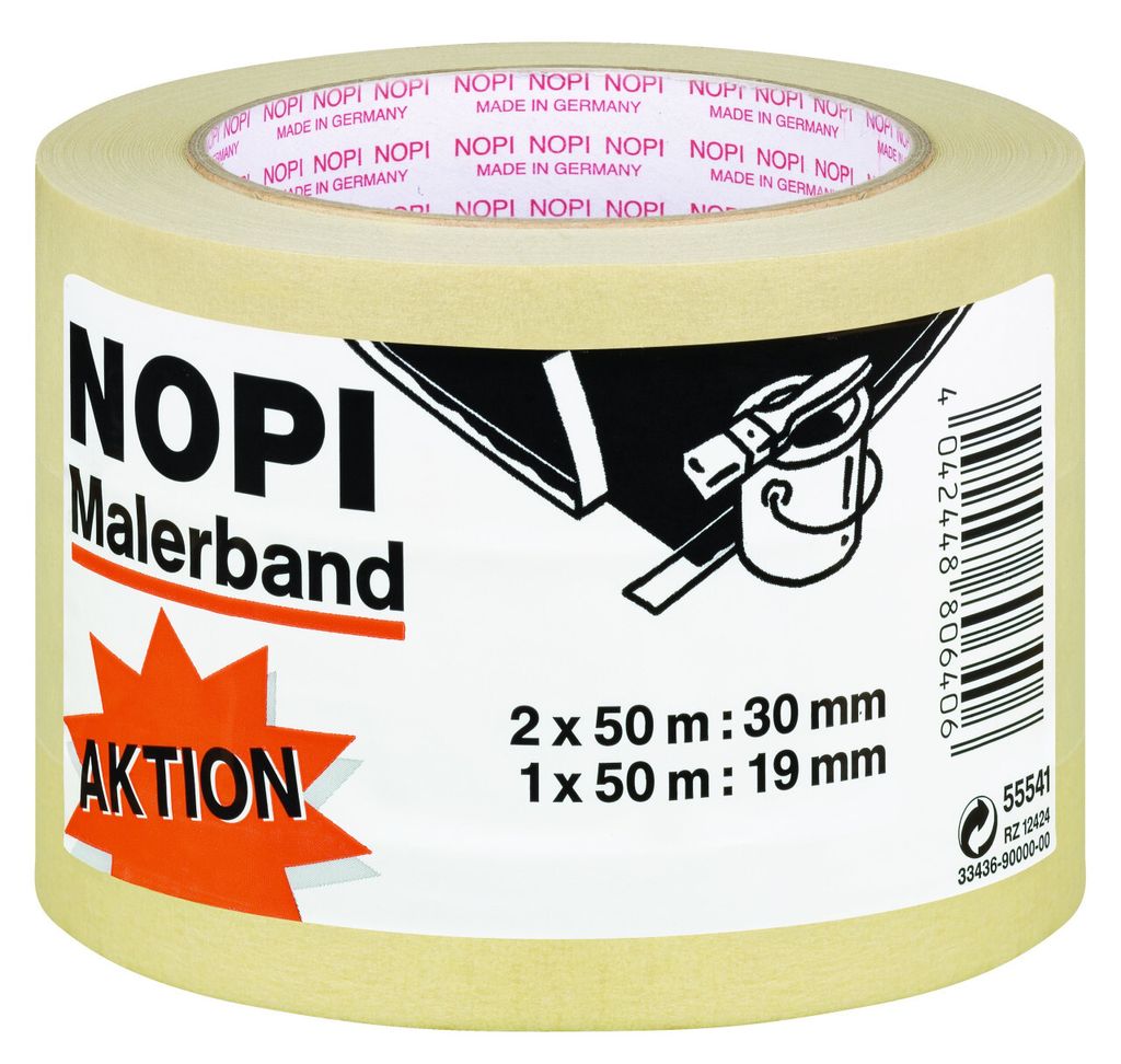 TESA Nopi-Krepp 3er Krepp 2 x 50:30mm, 1x50m:19mm