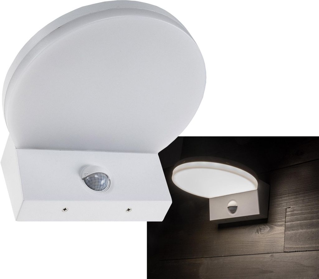 LED Wandleuchte 'TORTUGUERO' IP65, 15W, 1569lm, Bewegungsmelder