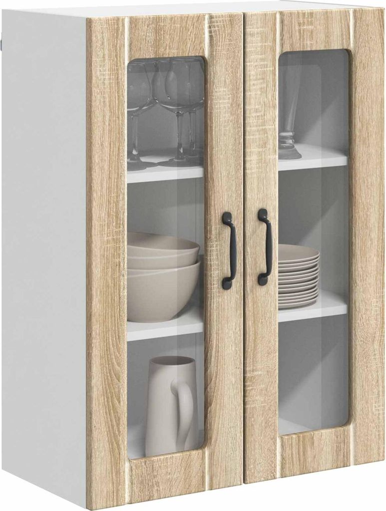 (Robust Möbel) Küchenschrank Sonoma-Eiche 60 x 31 x 80cm Holzwerkstoff - CL625488 - Küchenschränke