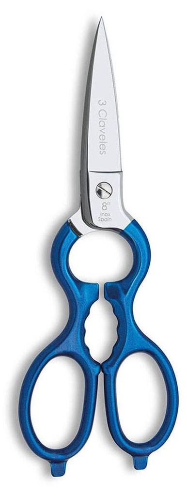 3 Claveles 00401 Schere de Küche 200 mm Blau, Edelstahl Produktbild 