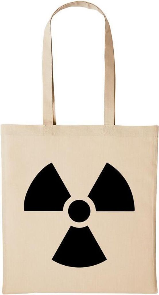 Huuraa Baumwollbeutel Atom Radioaktivität Geschenk Einkaufstasche Natural 10 Liter Baumwolle Atom Radioaktivität Accessoire