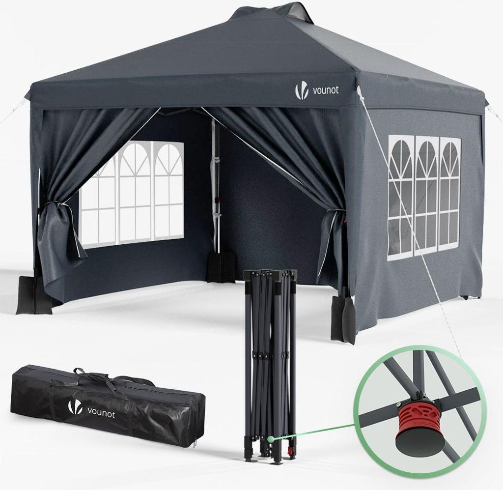 VOUNOT® Pavillon 3 x 3 m, pavillon pliable à montage rapide Image du produit 