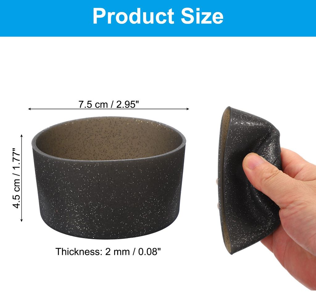 Silikonstiefel, 1 Stš¹ck Bodenhš¹lle Schutz, rutschfeste Schutzhš¹lle fš¹r Wasserflasche, Auto-Reisebecher, Transparenter Stern