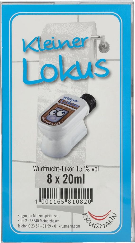 Krugmann Kleiner LOKUS Wildfruchtlikör 15% Vol. 8x0,02l PET Image du produit 