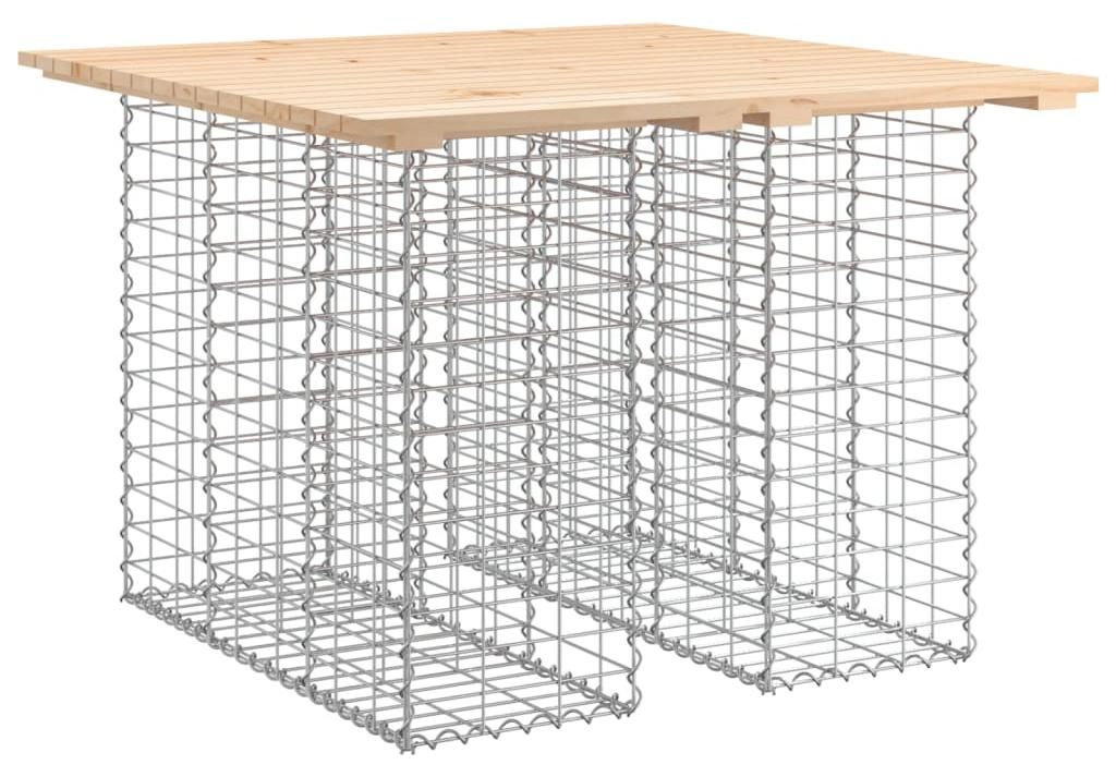 vidaXL Gabionový zahradní stůl 100x102x72 cm z masivního Obrázek produktu 