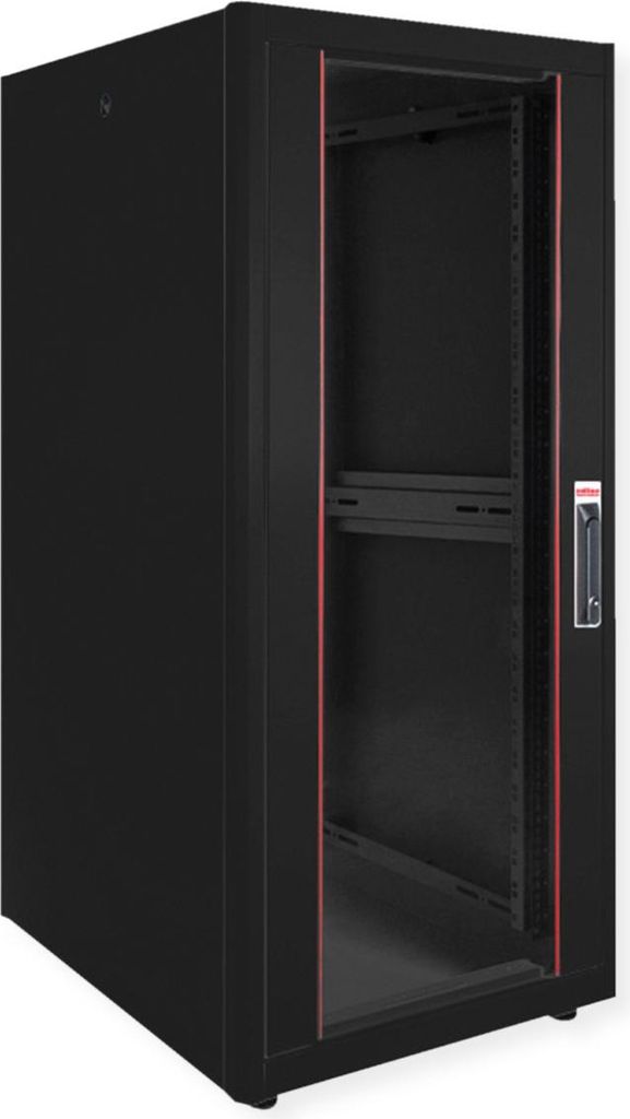 ROTRONIC-SECOMP 19 Zoll Netzwerkschrank Basic 26 600x800 BxT Glastür schwarz