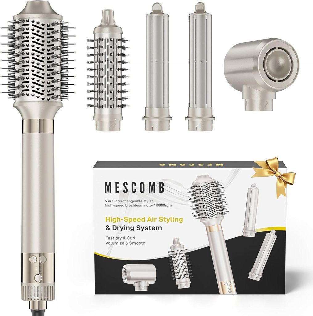 5in1 Airstyler Hairstyler Set mit Ionen Föhn, Auto Produktbild 