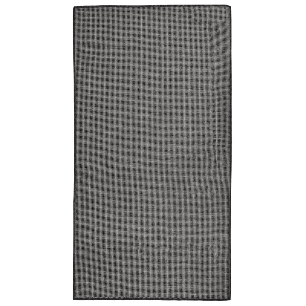 Tappeto per esterni a trama piatta 80x150 cm grigio Immagine del prodotto 
