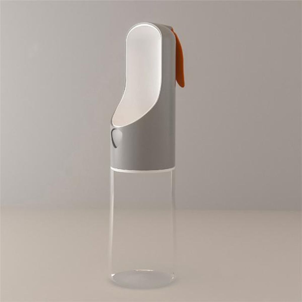 360Home Hunde Outdoor Trinkflasche mobile Wasserflasche Grau