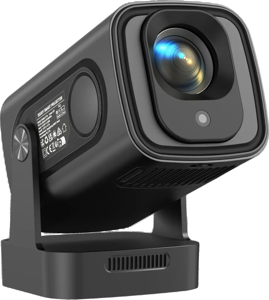 Proiettore portatile, risoluzione 4K, connettività wireless, nero