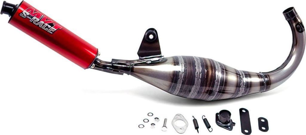 mvt s-race 70/80/90cc low-mount-auspuff für derbi ebs050/d50b.