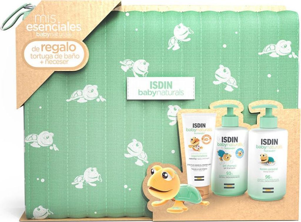 Isdin BABYNATURALS Aufbewahrungsetui, 5-teiliges Set für Babypflegeprodukte