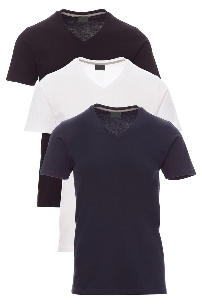 Mivaro Herren T-Shirt 3er Pack V-Ausschnitt Produktbild 