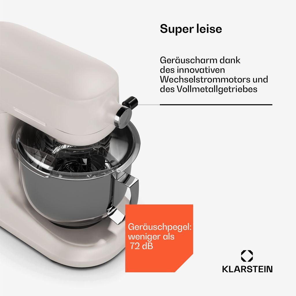 Klarstein Chiara 1600W Küchenmaschine – 5L Produktbild 3
