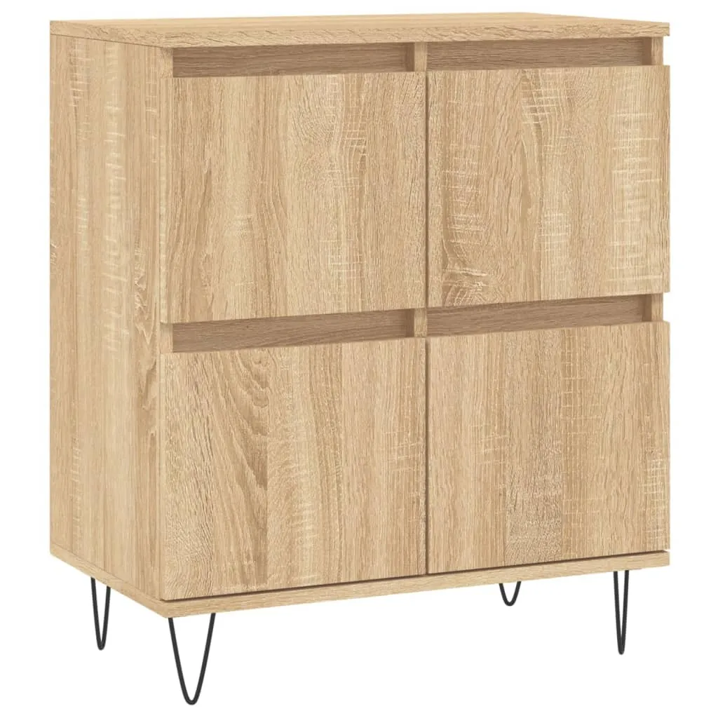 Credenza Sonoma rovere 60x35x70 cm materiale a base di legno